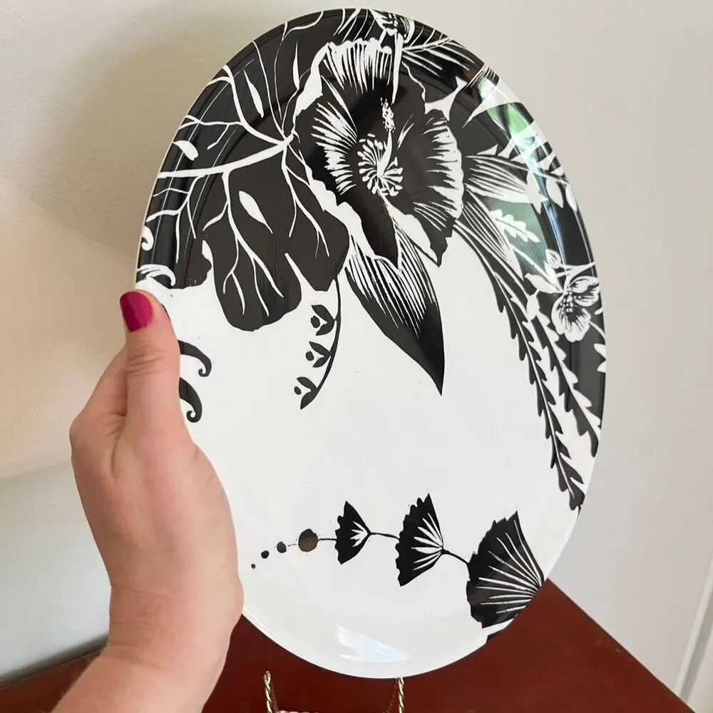 Isaac Mizrahi Tropical Botanical Melamine Serving Tray 14